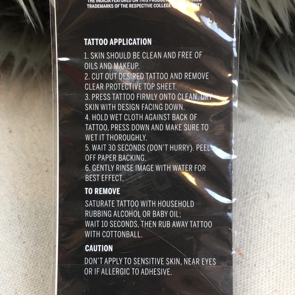 VS Pink Nebraska Huskers Game Day Tattoo pack NEW - Picture 5 of 5